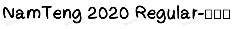 NamTeng 2020 Regular字体转换